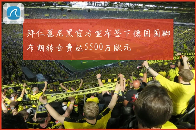 拜仁慕尼黑官方宣布签下德国国脚布朗转会费达5500万欧元